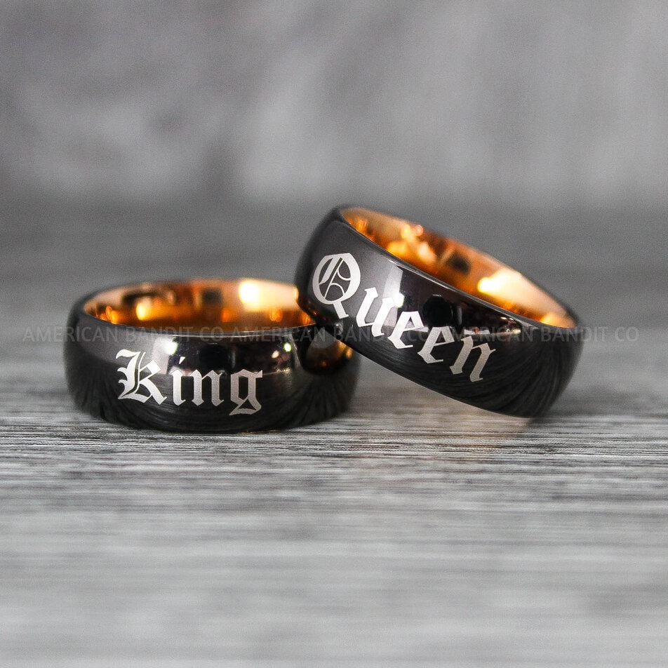 Her king her queen on sale rings